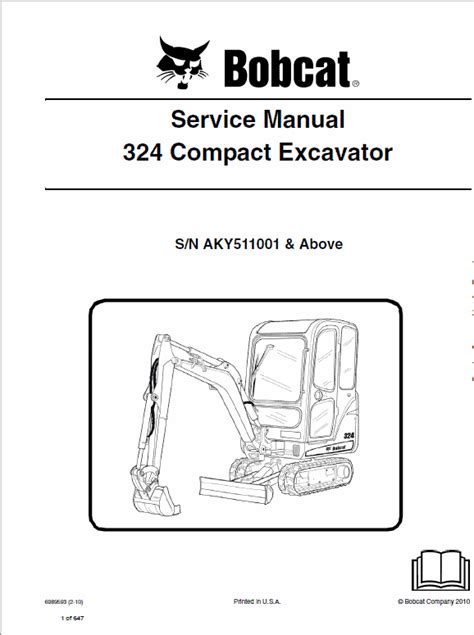 bobcat 324 mini excavator parts manual|bobcat 324 price.